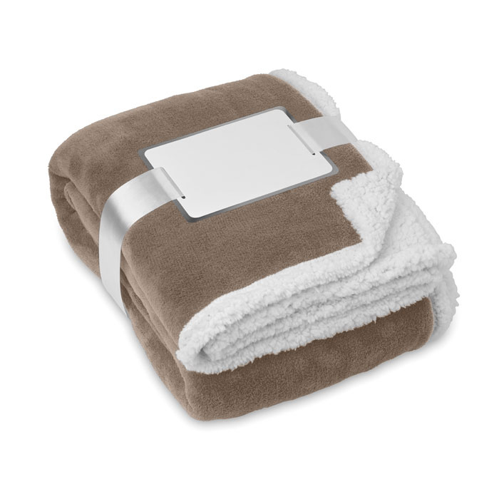 Coperta in pile e sherpa con confezione regalo