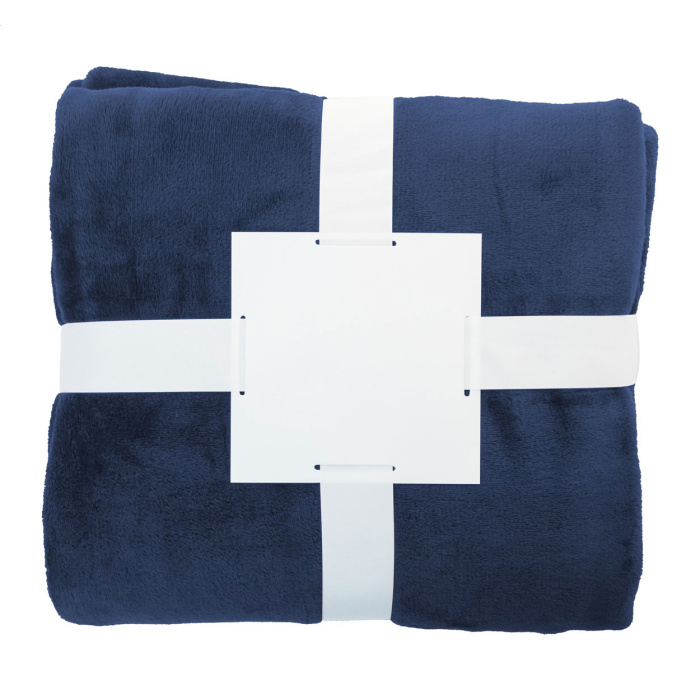 Coperta in pile flanella RPET 260 gr con nastro
