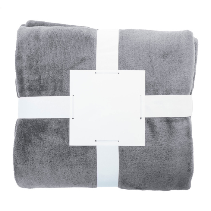 Coperta in pile flanella RPET 260 gr con nastro
