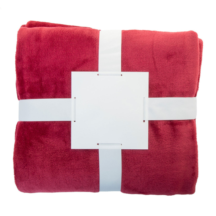 Coperta in pile flanella RPET 260 gr con nastro