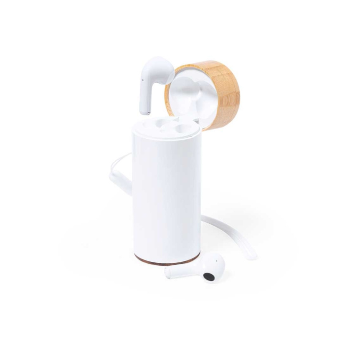Cuffie auricolari con power bank integrata personalizzate