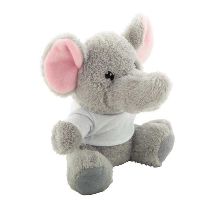 Elefante con maglia bianca da stampare