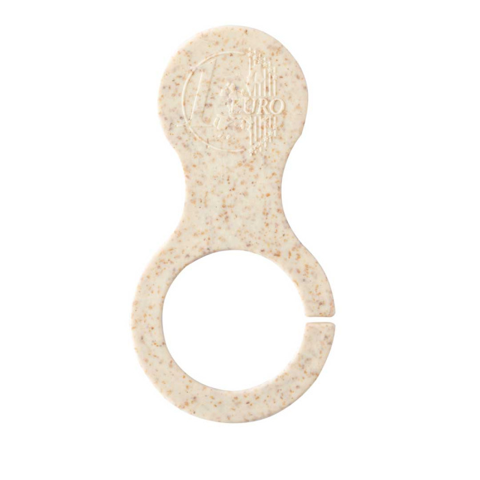 Gettone per carrello della spesa in plastica e paglia di grano