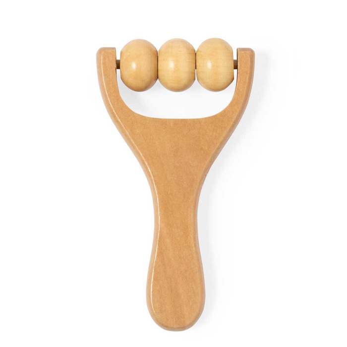 Massaggiatore in legno naturale con impugnatura ergonomica
