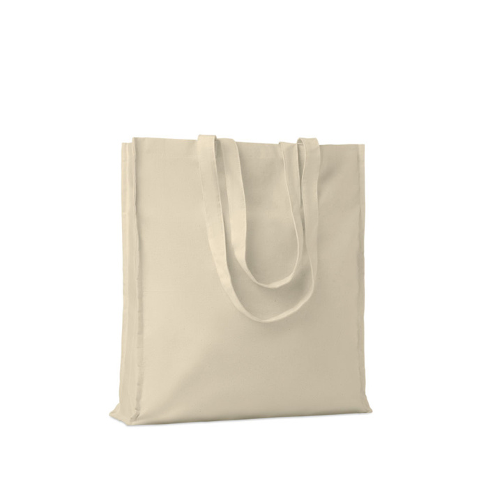 Shopper in cotone organico manici lunghi | 38 x 9 x 42 cm | 140 g