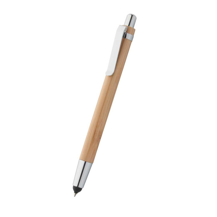 Penna in bambù con gommino per touch screen
