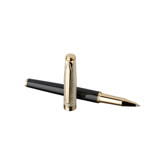 Penna a sfera oro/nero da incidere
