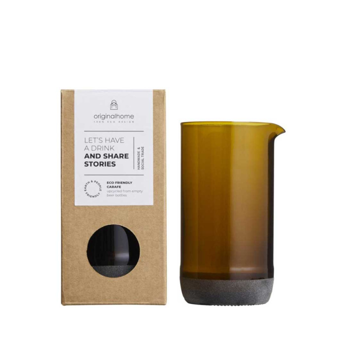 Piccola caraffa per acqua in vetro riciclato ReBrew 430 ml