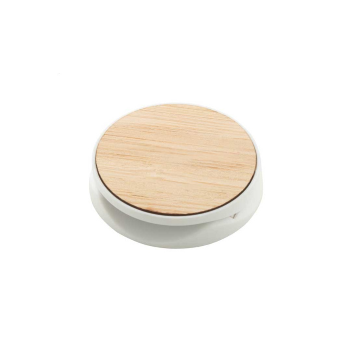 Pop socket con rivestimento in bambù e base autoadesiva