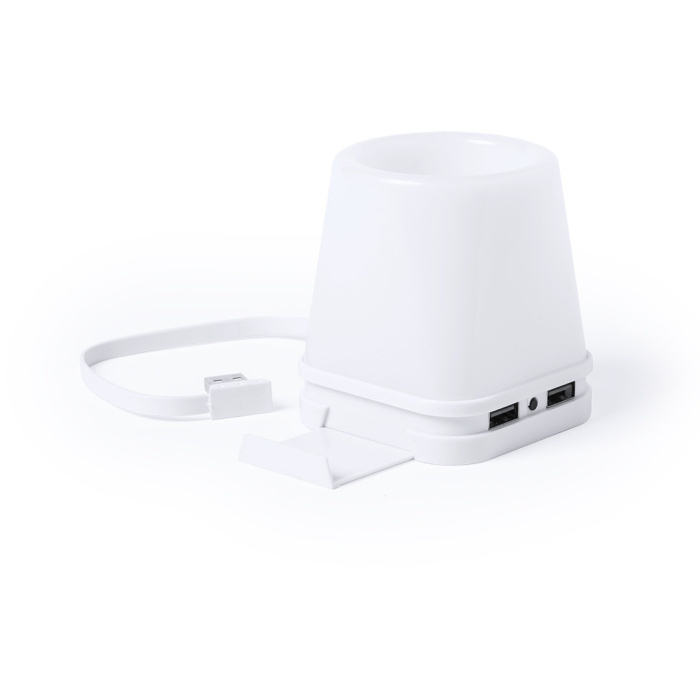 Portapenne usb con hub 4 porte e supporto smartphone