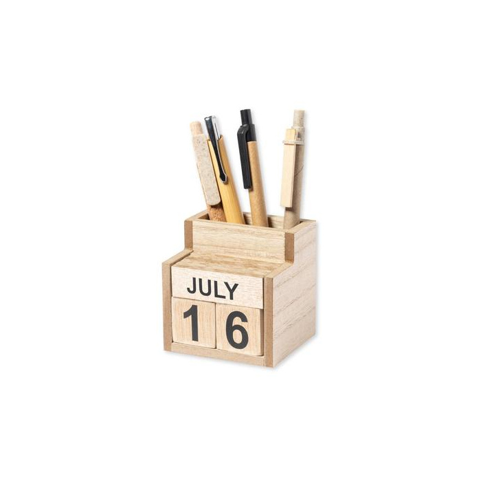 Calendario perpetuo e porta penne