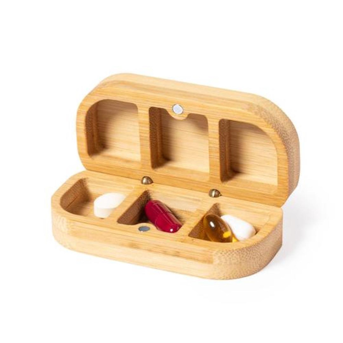 Portapillole in bamboo