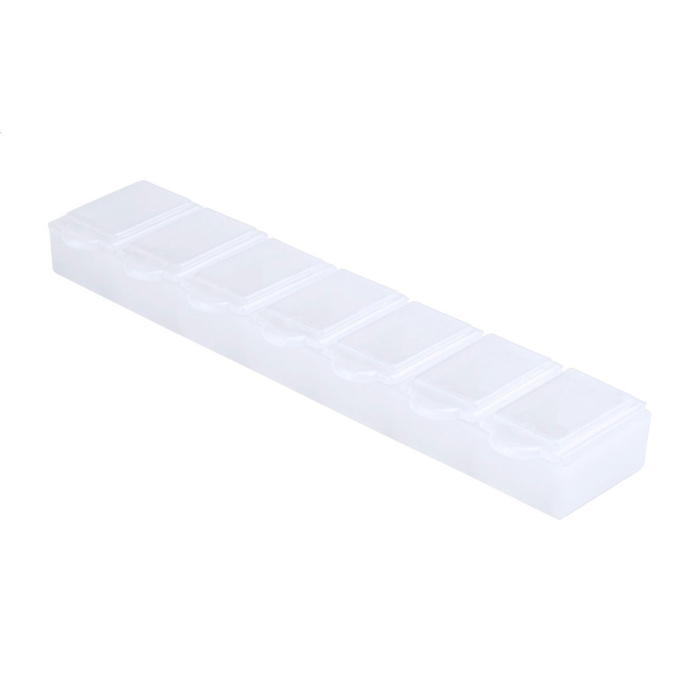 Portapillole settimanale in plastica personalizzabile