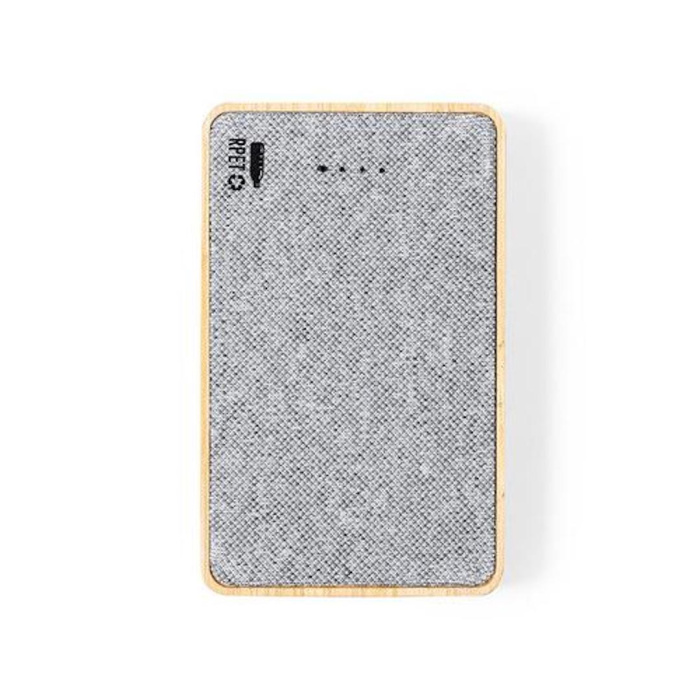 Power Bank 5000 mAh in rpet e bamboo