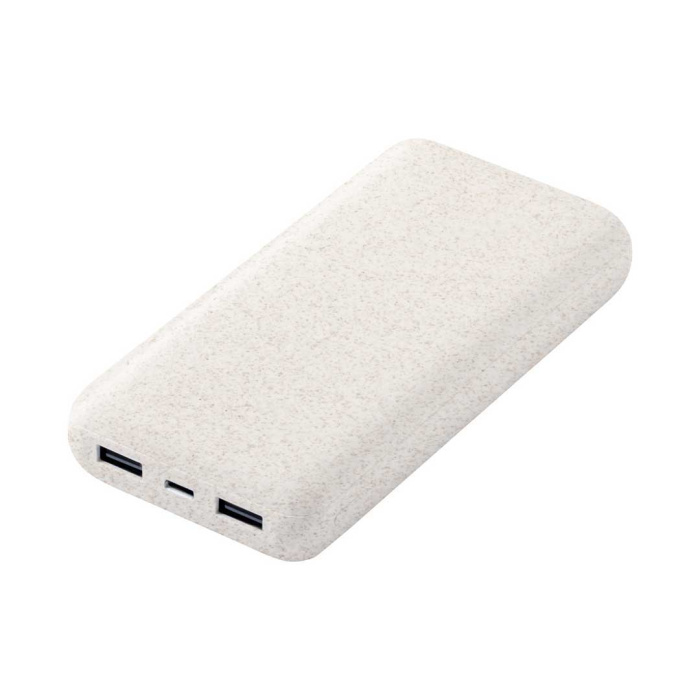 Power bank super potente in paglia di grano, 20000 mAh
