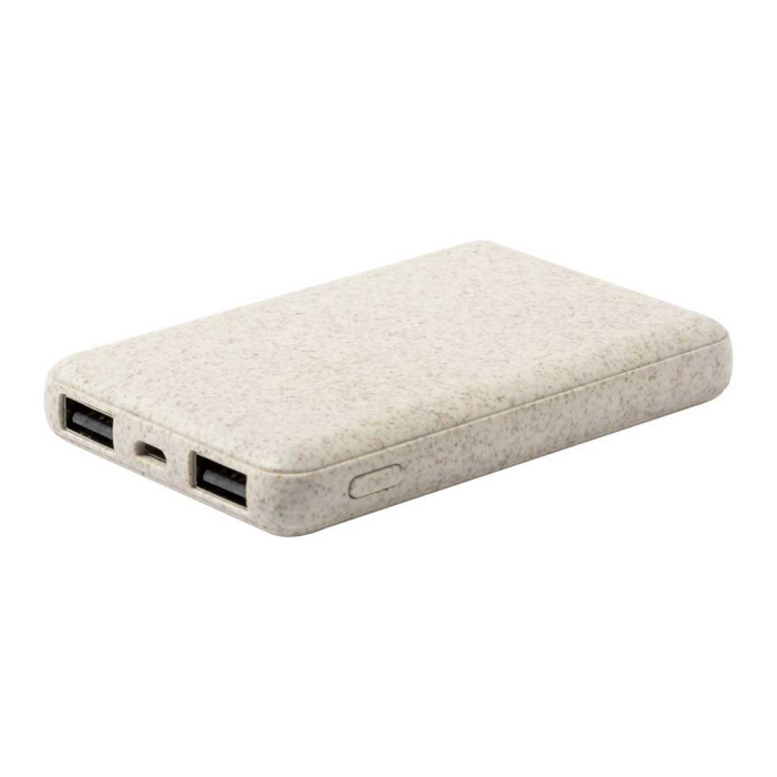 Power Bank in fibra di grano 5000 mah