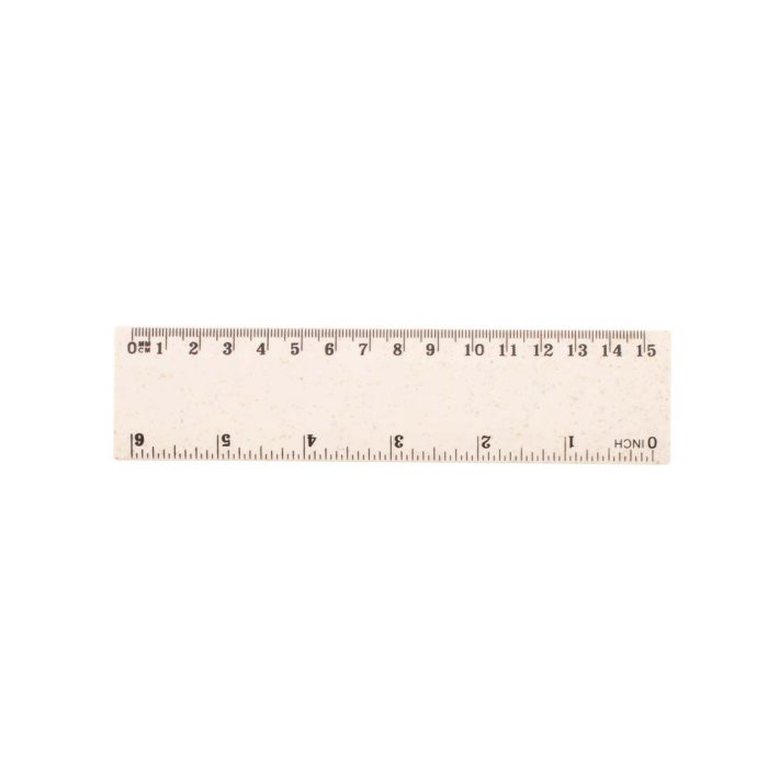 Righello da 15 cm in plastica ecologica di paglia di grano