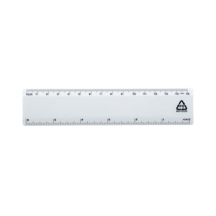 Righello da 15 cm in plastica riciclata