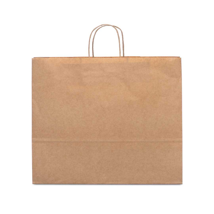 Sacchetto di carta 115gr avana di grande| 40x36x12 cm
