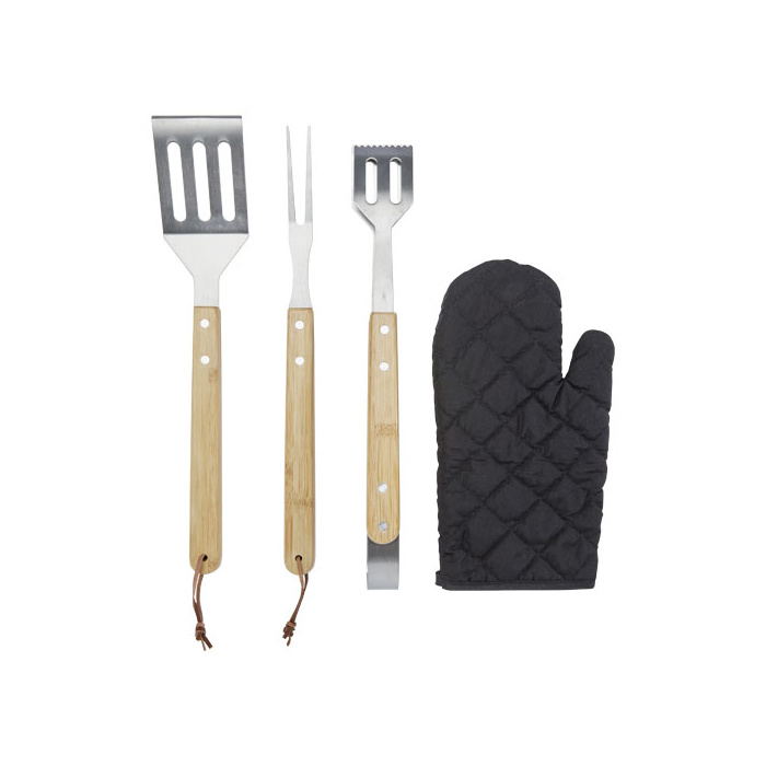 Set BBQ Gril da 5 pezzi con logo
