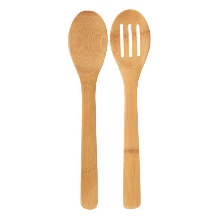 Set di 2 Cucchiai da Insalata in Bambù