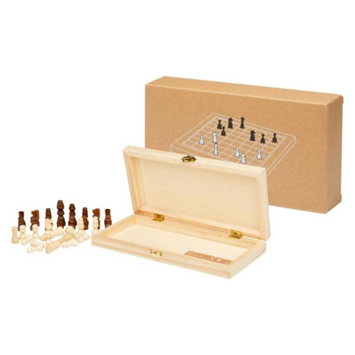 Set di scacchi pieghevole in legno