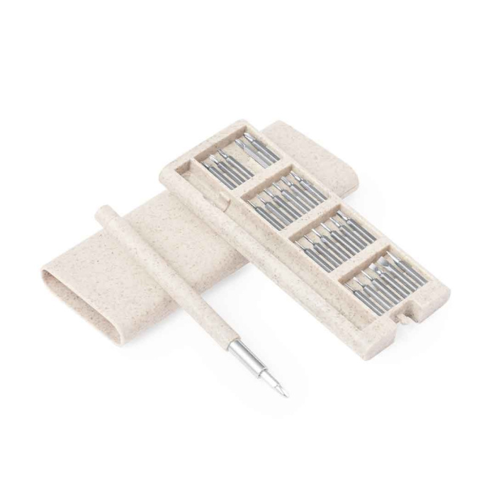 Set di utensili in scatola di fibra di grano