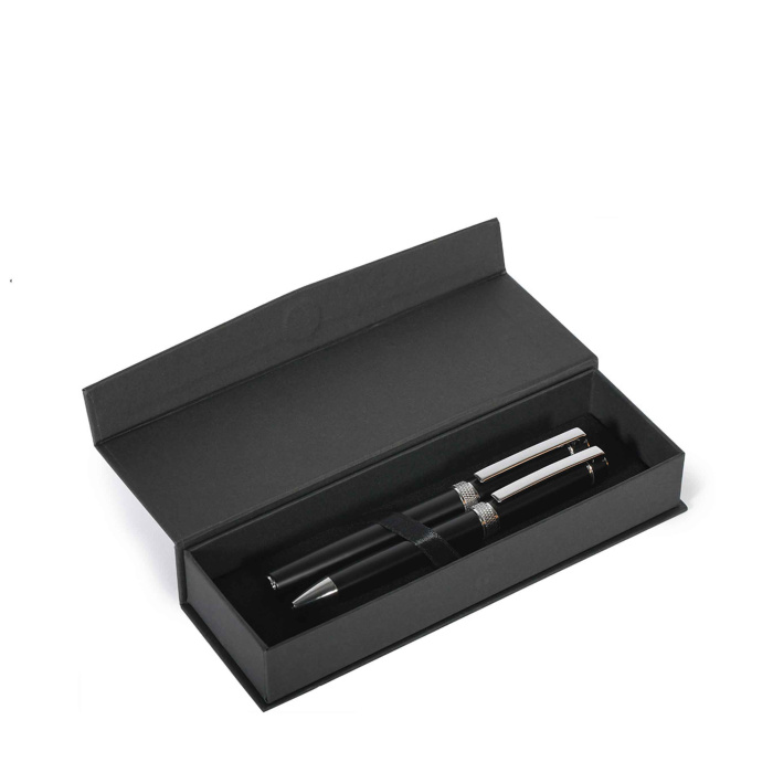 Penna e Roller in alluminio riciclato con scatola