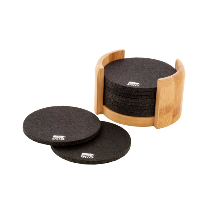 Set sottobicchieri in RPET