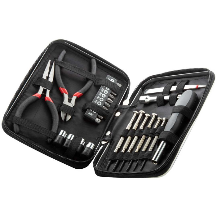 Set utensili 25 pezzi con valigetta in alluminio