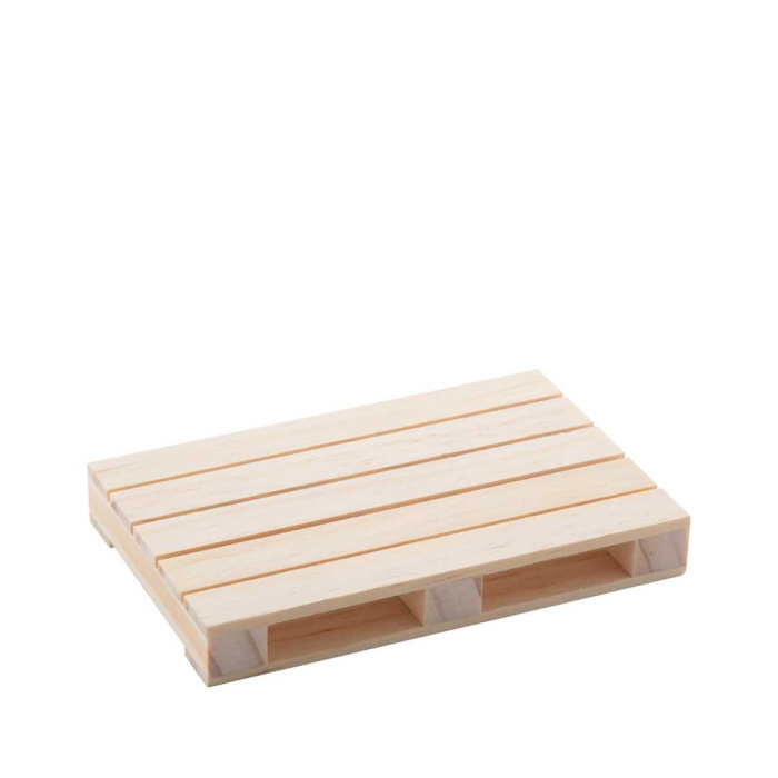 Sottobicchiere in legno a forma di mini pallet 