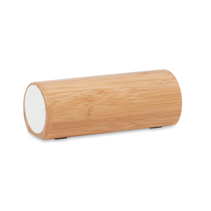 Speaker Bluetooth 5.0 stereo con finiture in bamboo