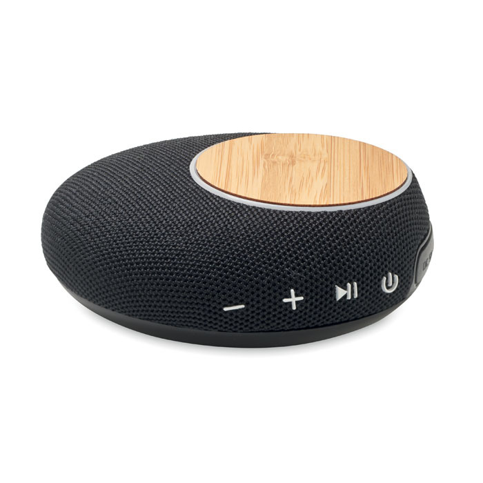 Speaker Plug&Play in bamboo con caricatore wireless 10W