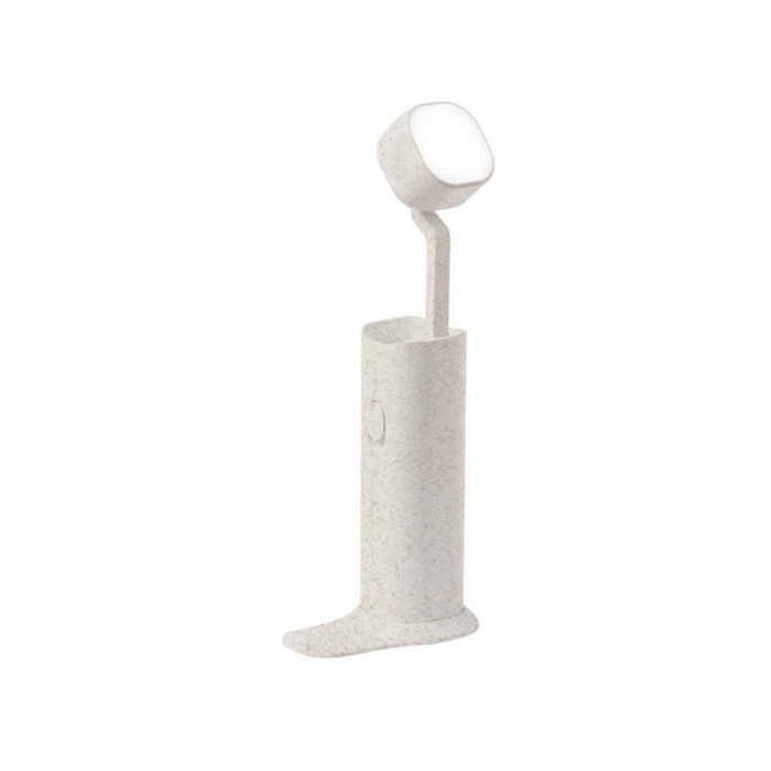 Supporto con lampadina in fibra di grano