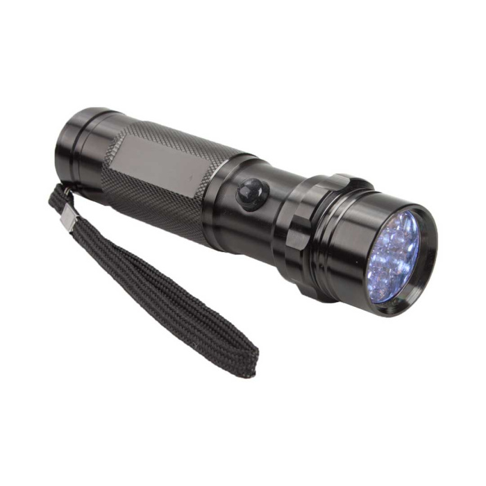 Torcia in alluminio con 14 LED in confezione regalo