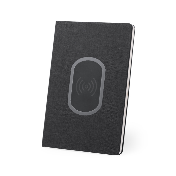 Quaderno a5 con caricatore wireless integrato 5w