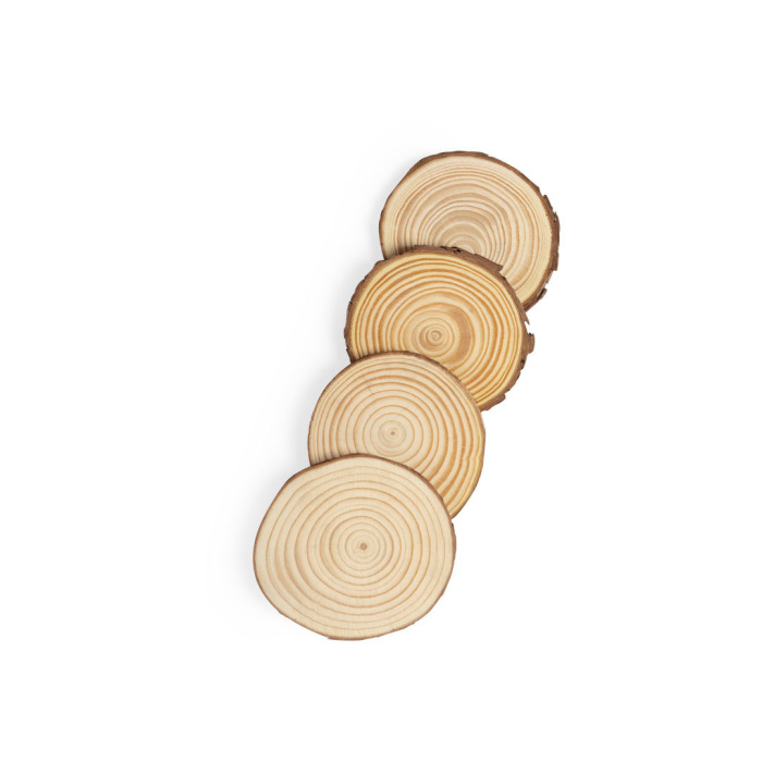 Set di 4 Sottobicchieri in Legno