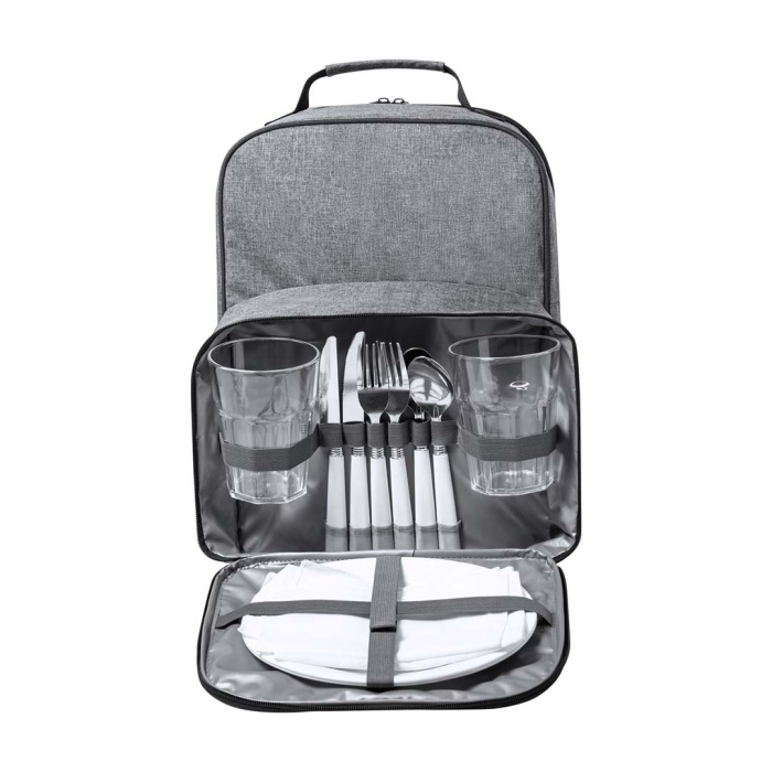 Zaino frigo da picnic in RPET e set completo