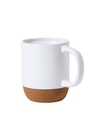Tazza ceramica personalizzata con base in sughero