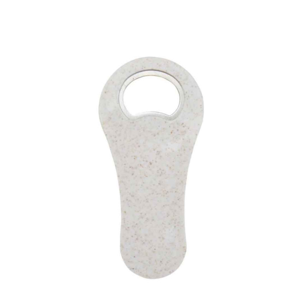 Apribottiglie in paglia di grano con logo