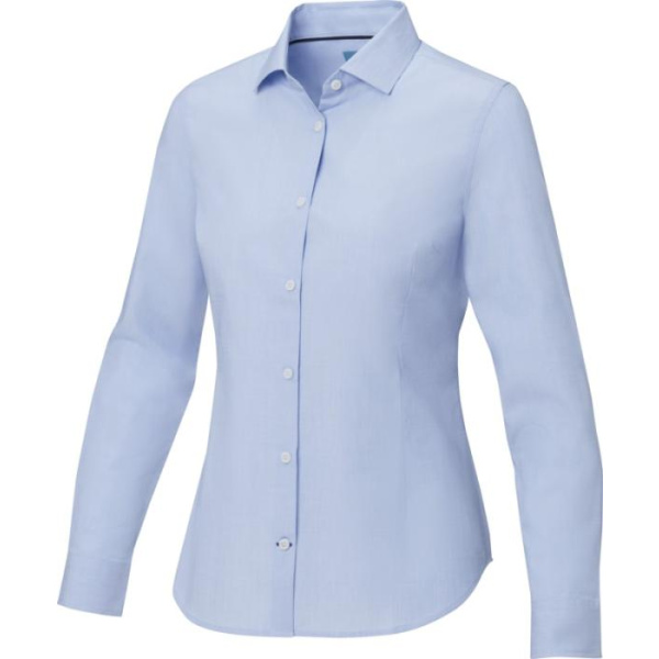 Camicia a maniche lunghe da donna in tessuto biologico certificato GOTS Cuprite