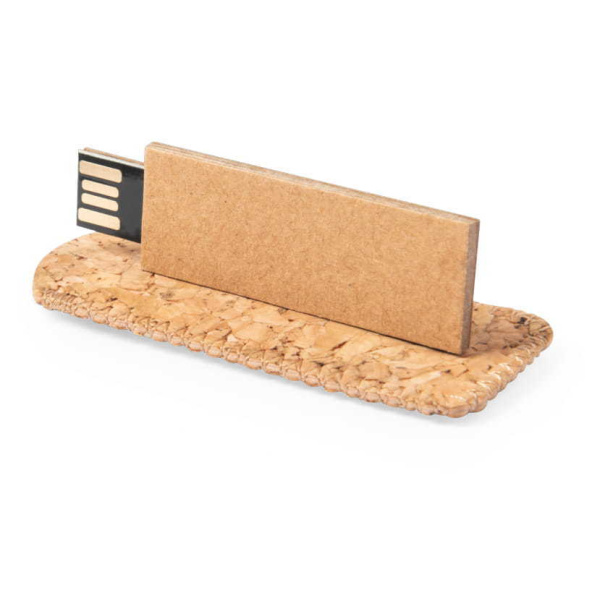Chiavetta Usb piatta in sughero 16gb 