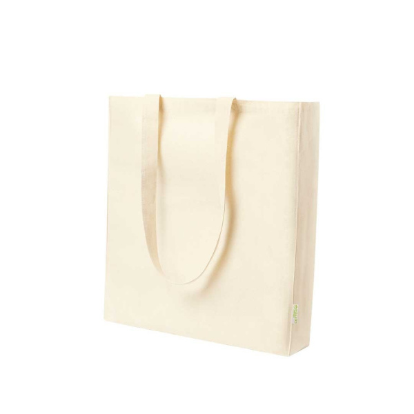 Shopper in cotone organico manici lunghi | 38 x 42 x 8 cm | 140 g