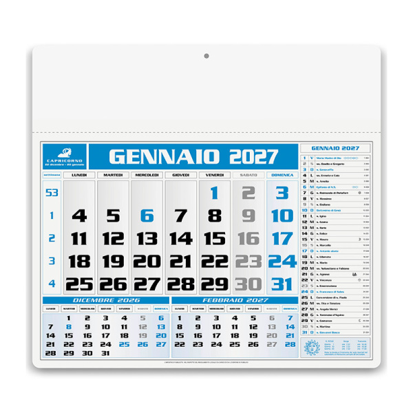 Calendario olandese americano personalizzabile