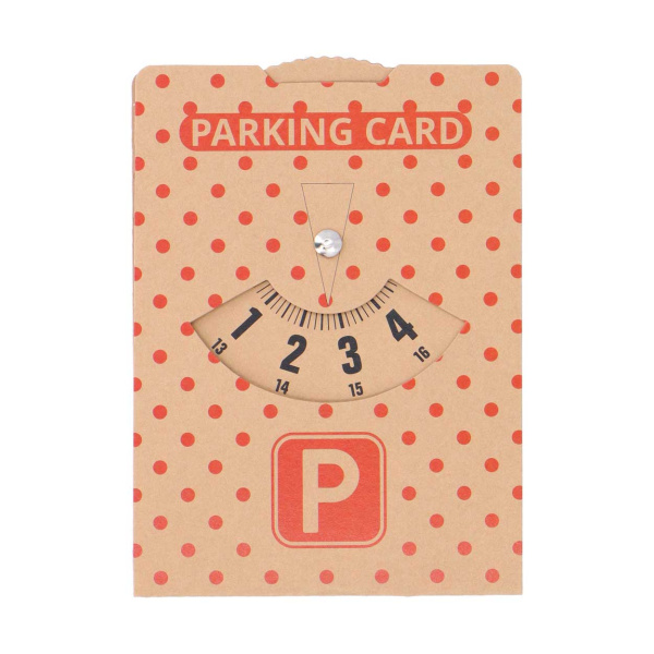 Disco orario in cartoncino kraft personalizzabile