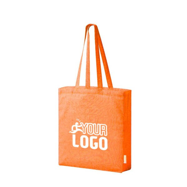 Borsa shopper colori pastello in cotone riciclato | 140gr