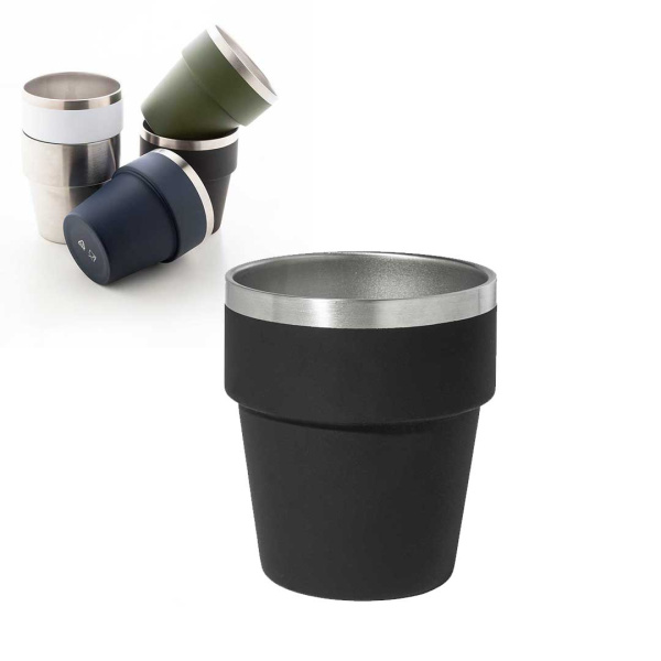 Tazza termica impilabile in acciaio riciclato 250 ml