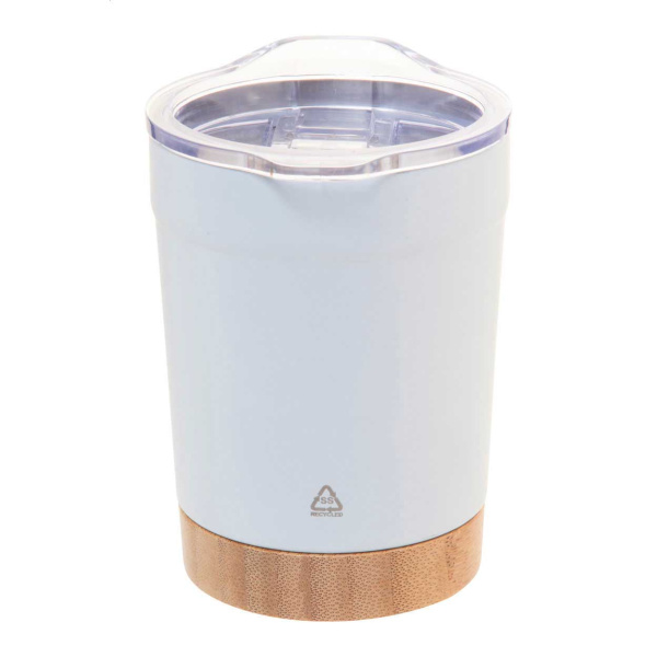 Tazza termica in acciaio riciclato e bambù 300 ml 