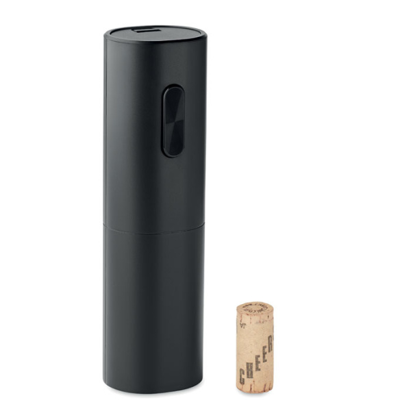Apribottiglie elettrico nero opaco con design moderno