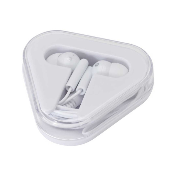 Auricolari con jack 3,5 mm e astuccio triangolare MicroTune